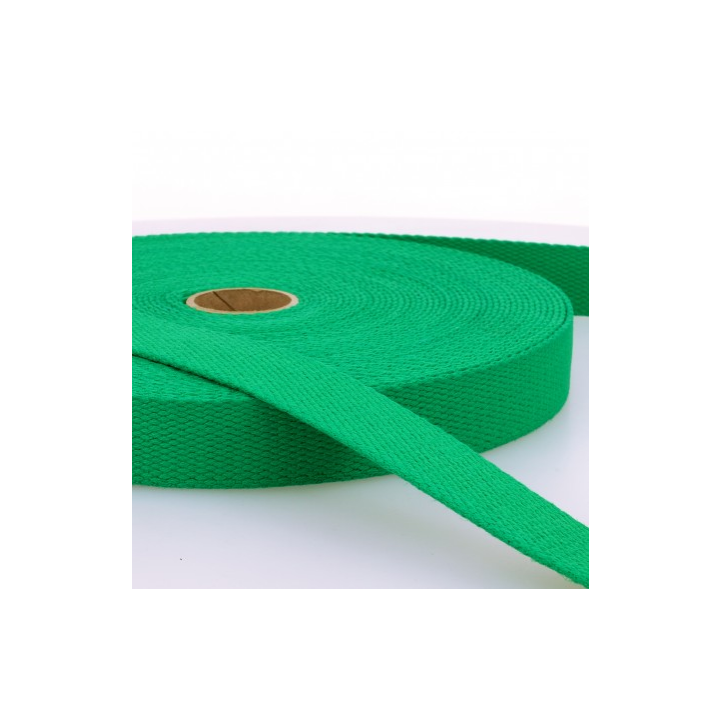 Sangle renforcée en coton pour sac coloris Vert foncé