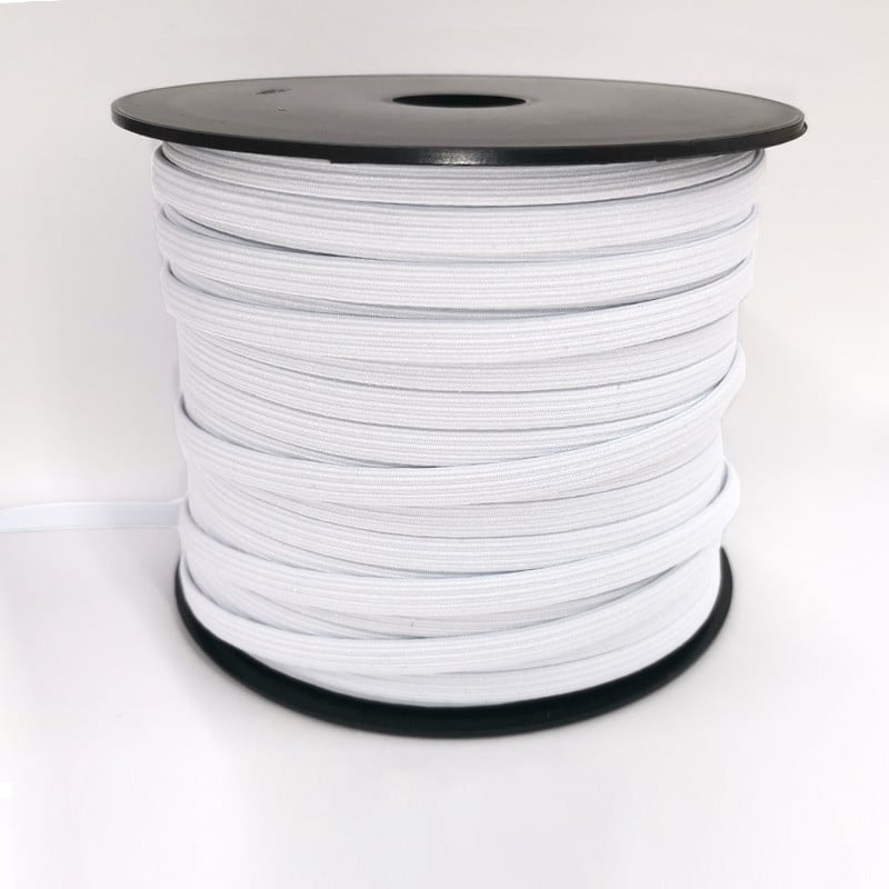 Elastique Maille 7mm Blanc