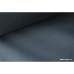 Tissu gabardine imperméable polyester coton anthracite x50cm