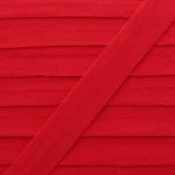 Biais Elastique pré-plié spécial lingerie 20mm - coloris rouge - au mètre
