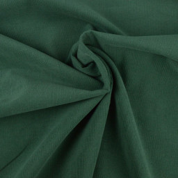 Tissu velours côtelé milleraies coton vert bouteille