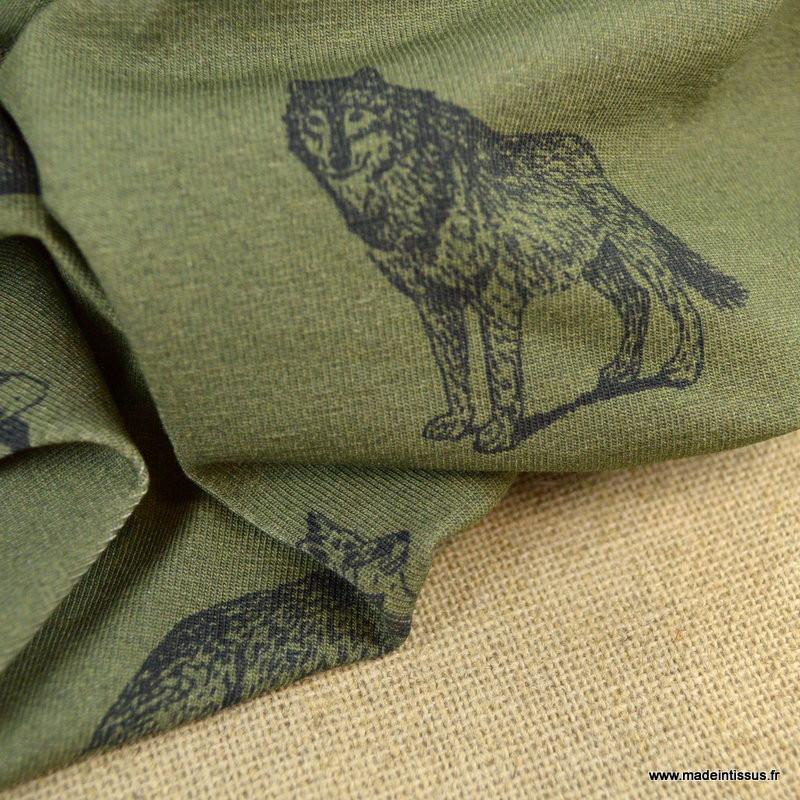 Tête Loup Motif Thermocollant - ANIMAUX/LOUPS - Flex Textile