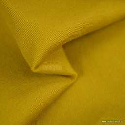 Tissu sergé stretch type chino coloris moutarde - oeko tex