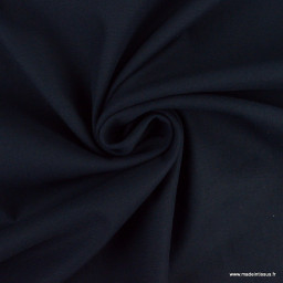 Tissu sergé stretch type chino coloris bleu marine - oeko tex