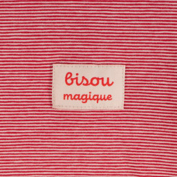 Lot de 5 étiquettes tissées Bisou Magique - Ikatee
