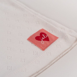 Lot de 5 étiquettes tissées Joli coeur - Ikatee