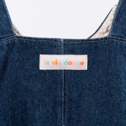 Lot de 5 étiquettes tissées La vie Douce - Ikatee