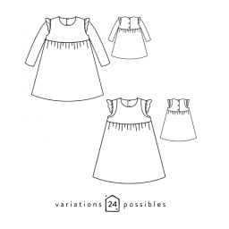 Patron enfant - robe et blouse Bouton d'or - Atelier Scämmit