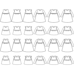 Patron enfant - robe et blouse Bouton d'or - Atelier Scämmit