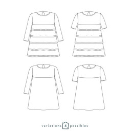 Patron enfant - robe de cérémonie petite fée - Atelier Scämmit