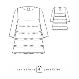Patron enfant - robe de cérémonie petite fée - Atelier Scämmit