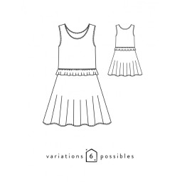 Patron enfant - robe petite Lune - Atelier Scämmit