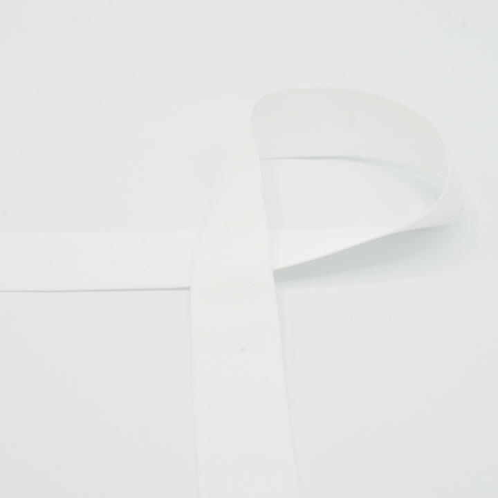 Ruban Elastique satin 30mm coloris Blanc