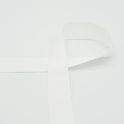 Ruban Elastique satin 30mm coloris Blanc