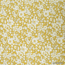 Tissu Liberty Tana Lawn - Betsy boo moutarde - oeko tex