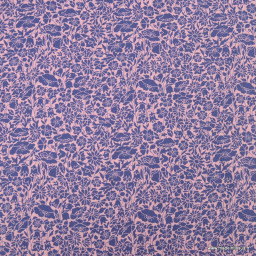 Tissu Liberty Tana Lawn - Meadowland rose et violet - OEKO TEX