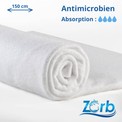 Tissu Super absorbant Zorb Antimicrobien Original en 150 cm