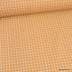 Tissu coton Enduit Jules à carreaux coloris cassonade