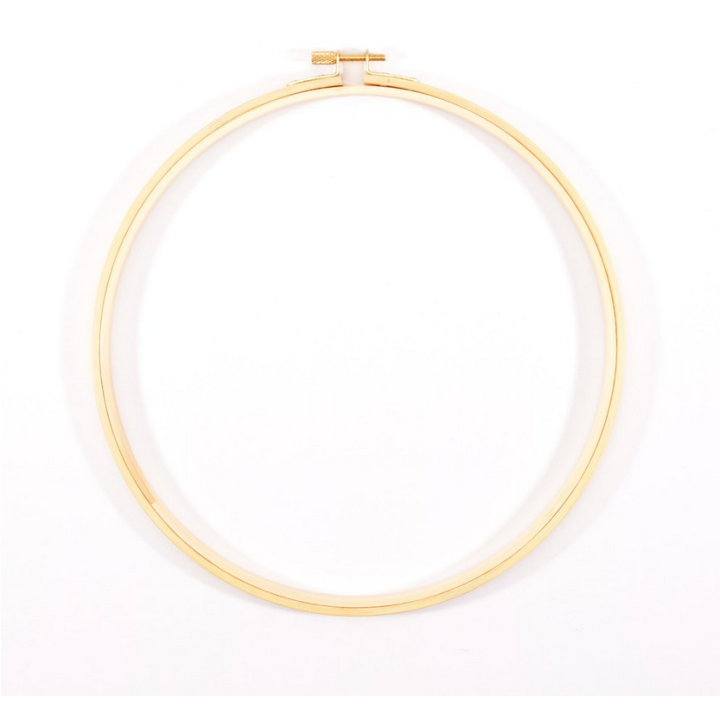Cercle à broder en bois taille 10 : 25cm