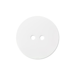 Bouton mat en polyester Blanc