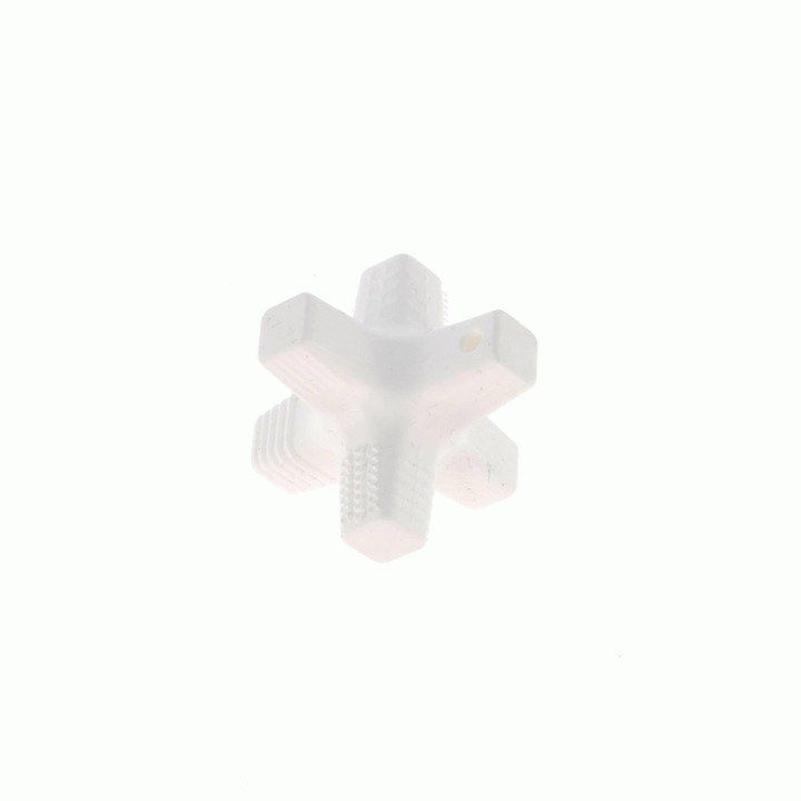 Anneau de dentition silicone type bloc - Blanc