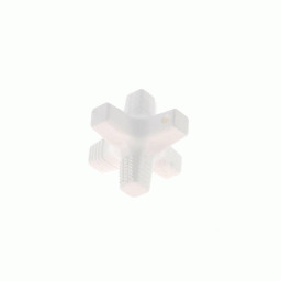 Anneau de dentition silicone type bloc - Blanc