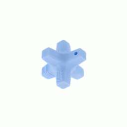 Anneau de dentition silicone type bloc - Bleu