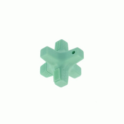 Anneau de dentition silicone type bloc - Menthe
