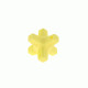 Anneau de dentition silicone type bloc - Jaune