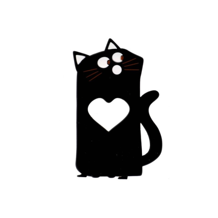 Anneau de dentition silicone - Chat - Noir