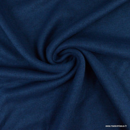 Tissu maille tricot coloris bleu marine