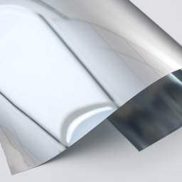 Papier effet miroir argent souple 40x40