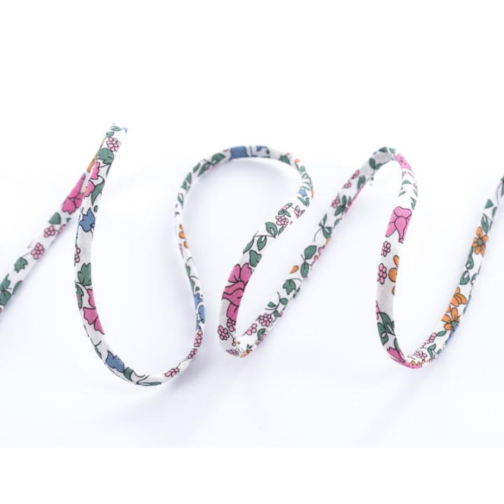 Ruban Spaghetti Liberty Emilia's Bloom - 5mm