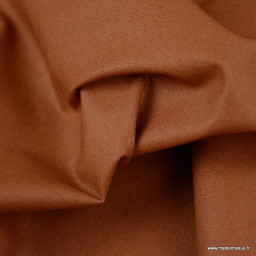Tissu coton Enduit uni Toffee -  Oeko tex