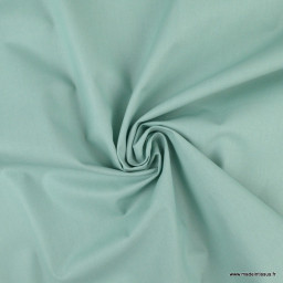 Tissu coton Enduit uni Vert aventurine -  Oeko tex