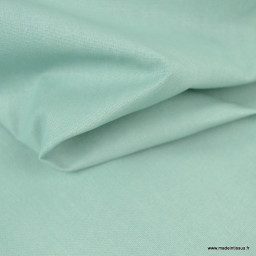 Tissu coton Enduit uni Vert aventurine -  Oeko tex