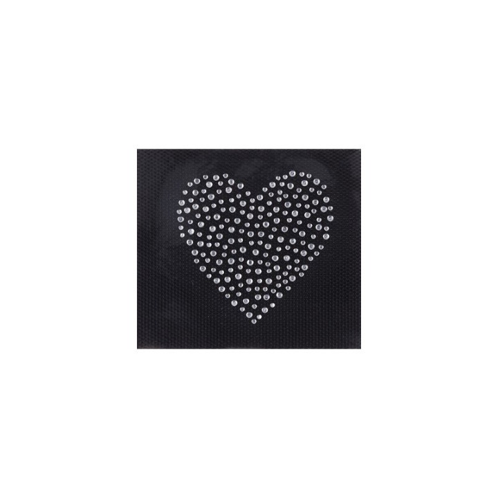 Ecusson thermocollant coeur strass - Rico Design