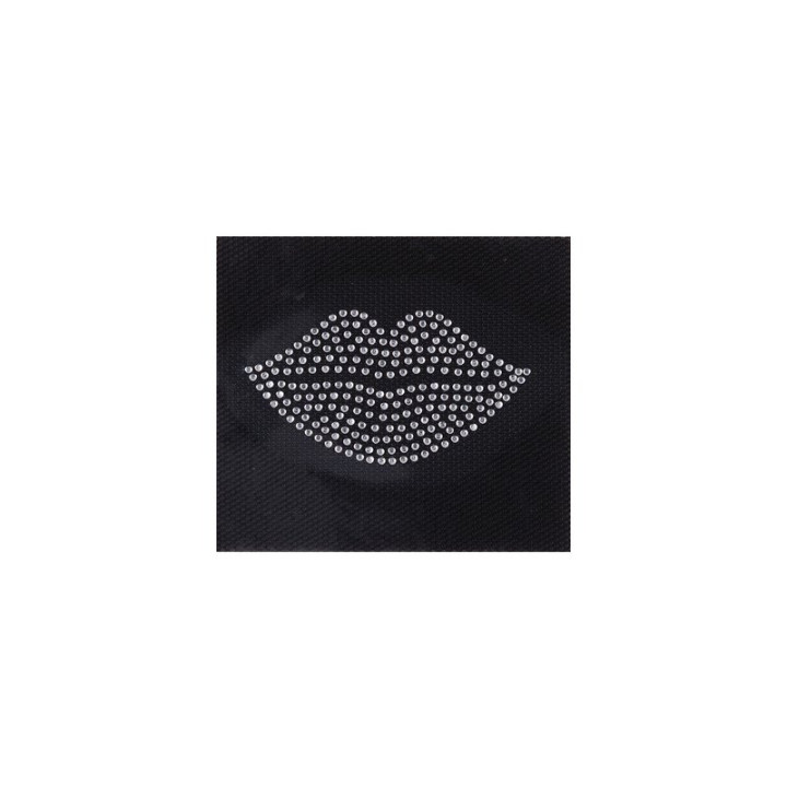 Ecusson thermocollant Lèvres strass - Rico Design