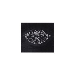 Ecusson thermocollant Lèvres strass - Rico Design