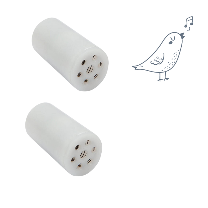 Bruiteur sonore chant d'oiseau - sachet de 2 pièces