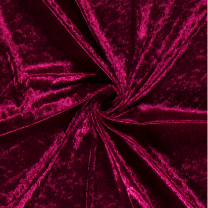 Tissu panne de velours coloris Bordeaux