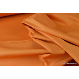 Tissu imperméable étanche polyester enduit acrylique mandarine x50cm