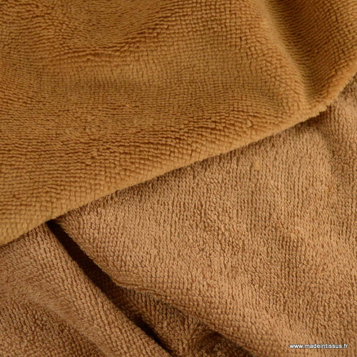 Tissu micro éponge de bambou Caramel - oeko tex standard 100