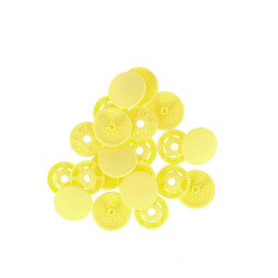 Bouton pression plastique sans pince Bohin 13mm - Jaune