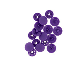 Bouton pression plastique sans pince Bohin 13mm - Violet foncé