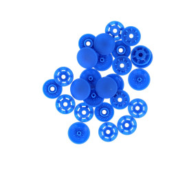 Bouton pression plastique sans pince Bohin 13mm - Bleu roi