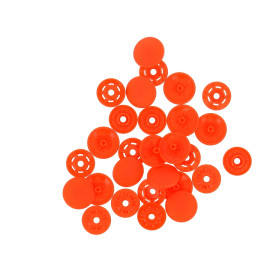 Bouton pression plastique sans pince Bohin 13mm - Orange