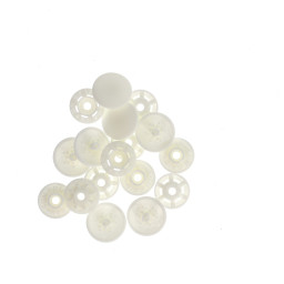 Bouton pression plastique sans pince Bohin 13mm - Blanc