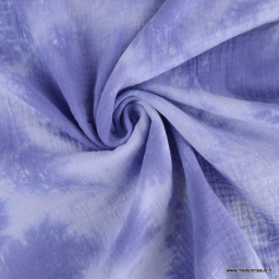 Double gaze tie and dye violet - oeko tex