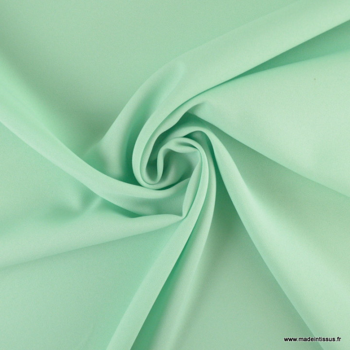 Tissu Burlington vert menthe au mètre